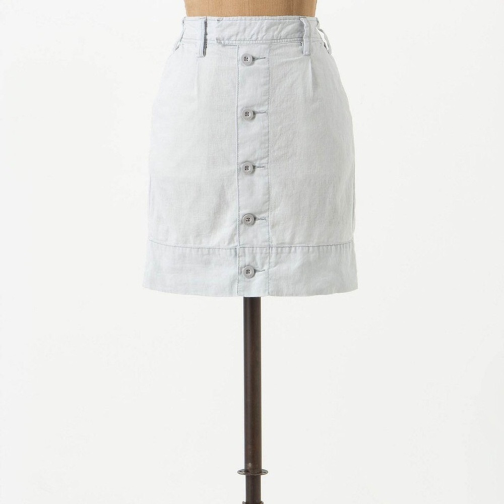 $5INBUNDLE • ANTHRO • paperboy button up skirt - Picture 1 of 5